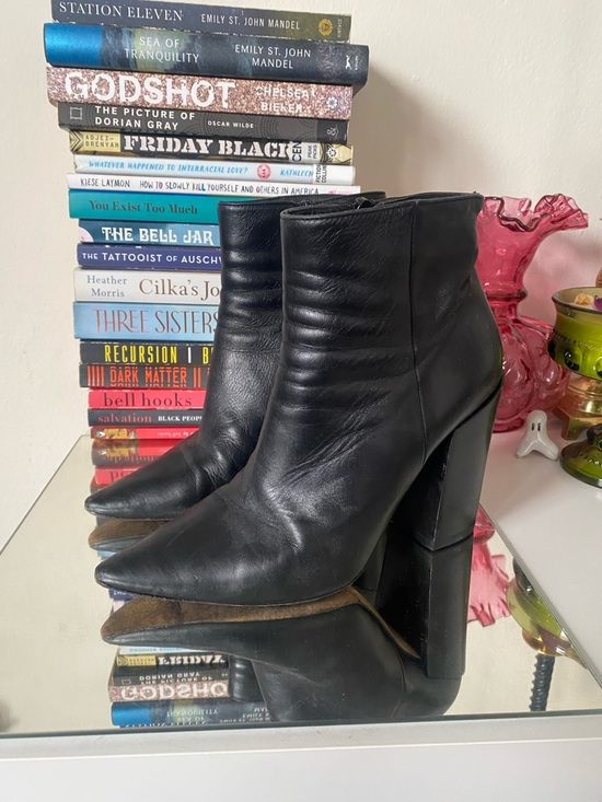 Marc Fisher Shoes - Marc Fisher Faux Leather Ankle Boots